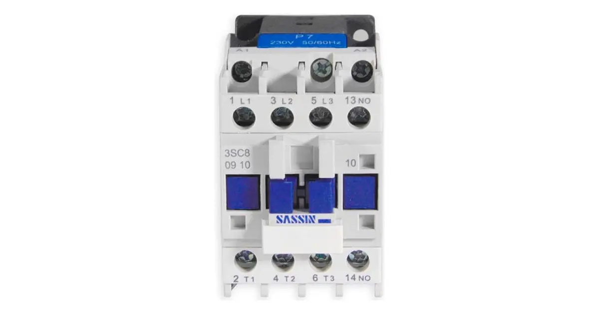 Contactor Trifásico 9A AC3 1NA Bobina 220V