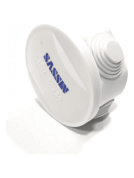 Caja Estanca 50x50mm Redonda Pvc Con Conos 1