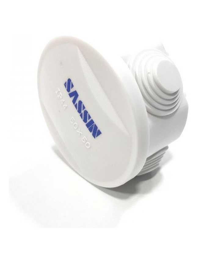 Caja Estanca 50x50mm Redonda Pvc Con Conos 1