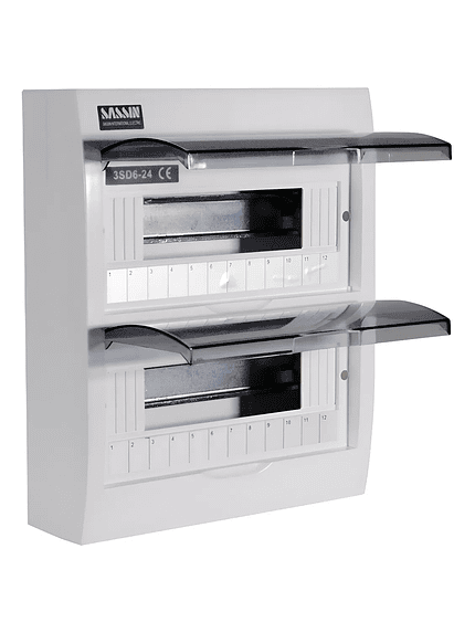 Tablero Plástico Sobreponer 24 Circuitos Certificado Sassin 1