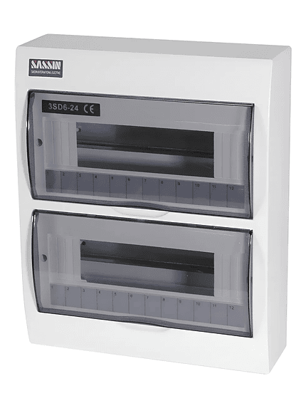 Tablero Plástico Sobreponer 24 Circuitos Certificado Sassin 2