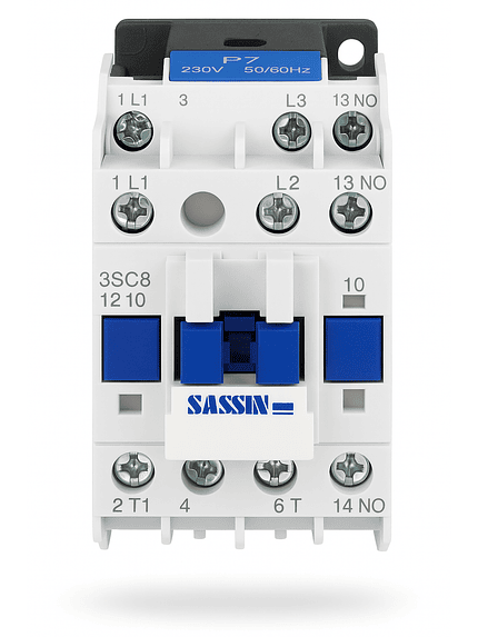 Contactor Trifásico 12a, Ac3, 1na, Bobina 220v Ac, 50/60hz 1