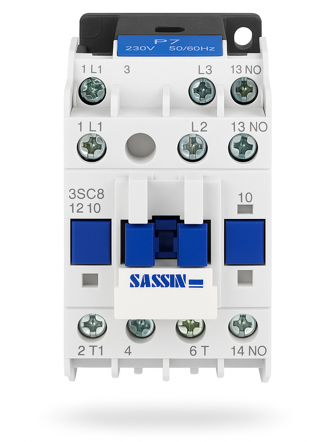 Contactor Trifásico 12a, Ac3, 1na, Bobina 220v Ac, 50/60hz 1