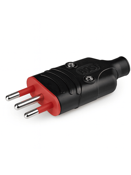 Enchufe Macho Volante 2p+t 10a Rosi Negro Certificado 1
