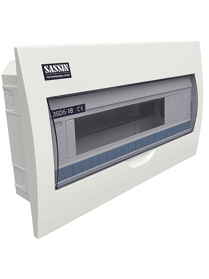 Tablero Plástico Embutir De 18 Circuitos Certificado Sassin 1