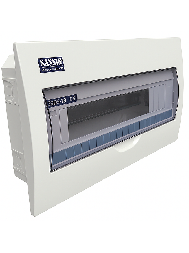 Tablero Plástico Embutir De 18 Circuitos Certificado Sassin 1