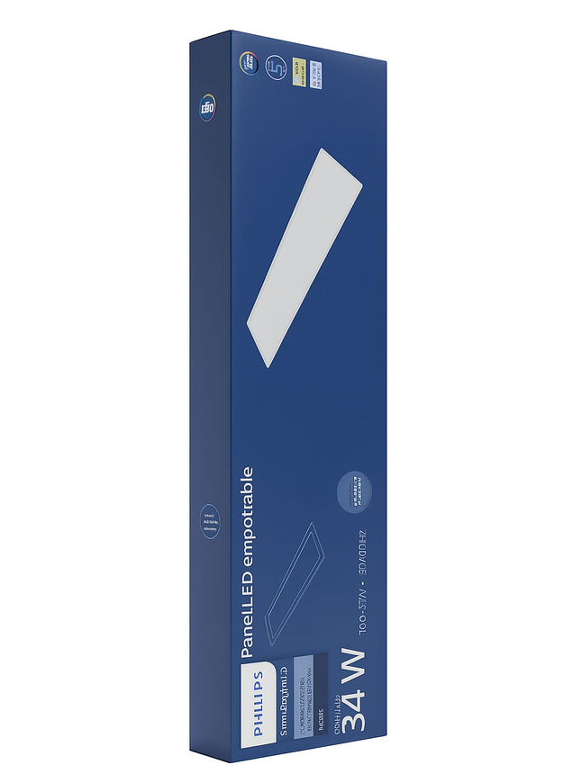 Panel Led Rc048 34w 4000k 4260lm 310x1243mm 1