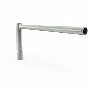 BRAZO RECTO SIMPLE DE 500MM PARA LUMINARIA