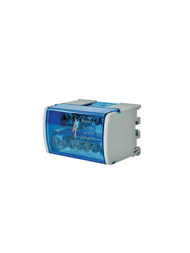 BARRA REPARTIDORA BIPOLAR 7 POLOS 125A LEXO 1