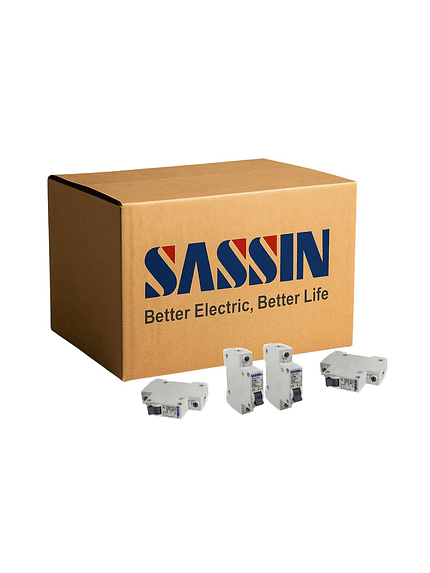 Embalaje Interruptor Automático Riel Din 1X10A 6Ka C Sassin 100Und 1