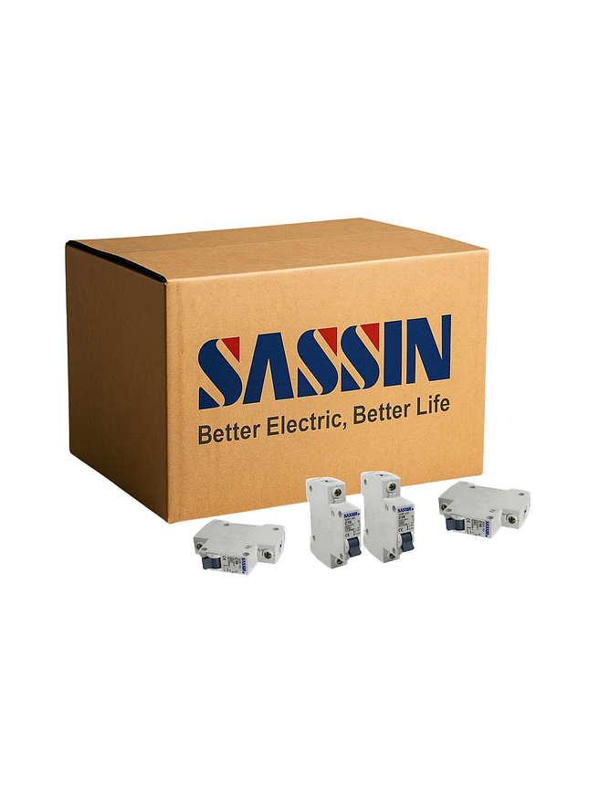 Embalaje Interruptor Automático Riel Din 1X10A 6Ka C Sassin 100Und 1