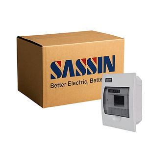 Embalaje Tablero Plástico Embutir De 6 Mod Certificado Sassin 10Und