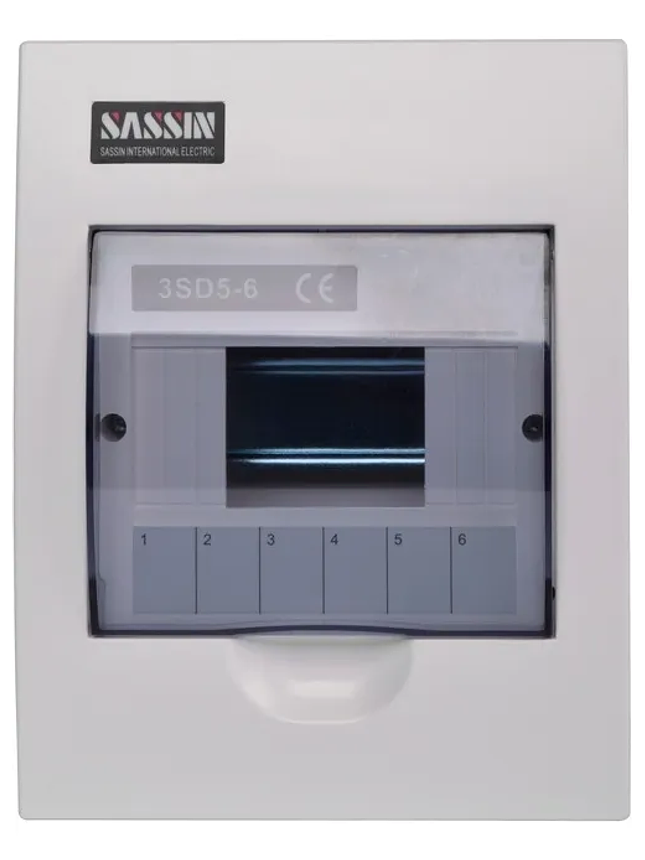 Embalaje Tablero Plástico Embutir De 6 Mod Certificado Sassin 10Und 2