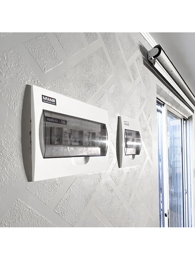 Embalaje Tablero Plástico Embutir De 6 Mod Certificado Sassin 10Und 3