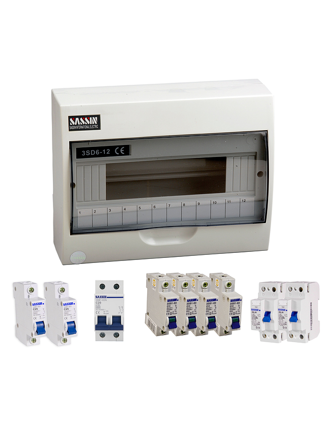Pack Tablero Eléctrico 12 Modulo + Interruptor + Diferencial 2