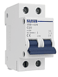 Interruptor Automático Riel Din 2X20A 6Ka Curva C Sassin - Miniatura 1