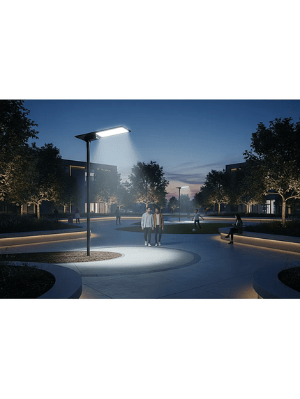 Luminaria Ap Wing Led Solar 80w 13800lm 2700k Ip65 Aluminio 6