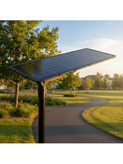 Luminaria Ap Wing Led Solar 80w 13800lm 2700k Ip65 Aluminio 7