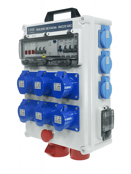 Tablero De Faena Portatil C/parada De Emergencia Ip65 Lexo 1