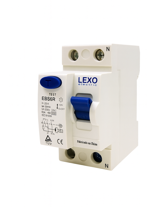 Interruptor Diferencial 2x25 A 30 Ma Lexo Ebs6r  1