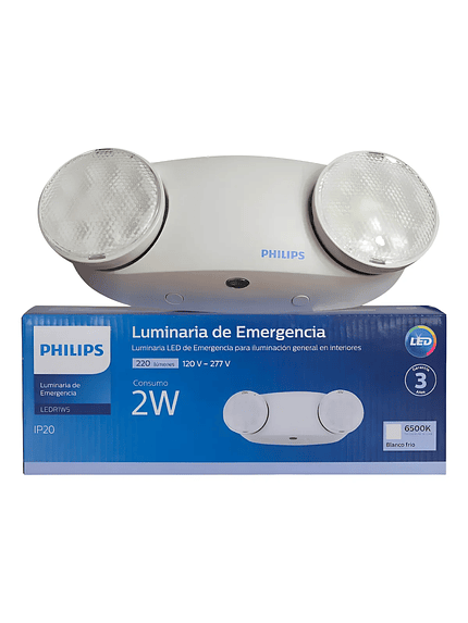 LUMINARIA DE EMERGENCIA LEDR1W5 PHILIPS 2