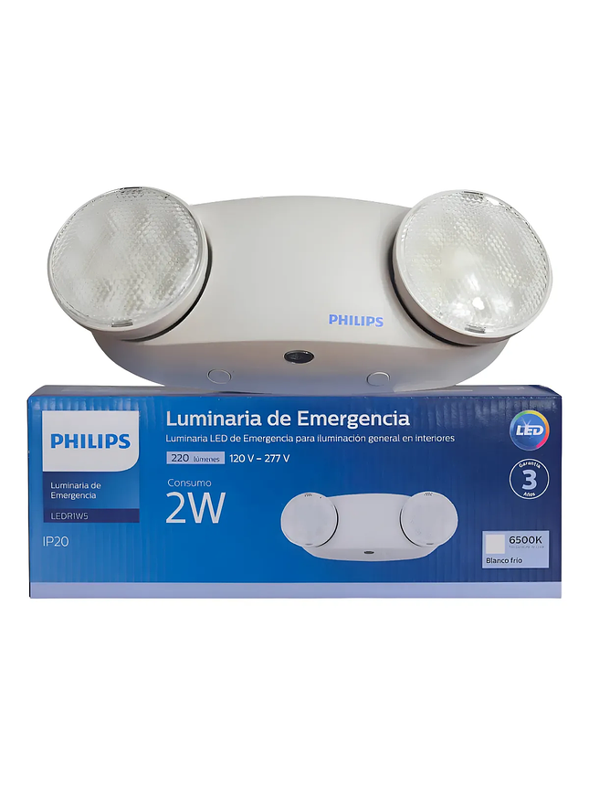 LUMINARIA DE EMERGENCIA LEDR1W5 PHILIPS 2