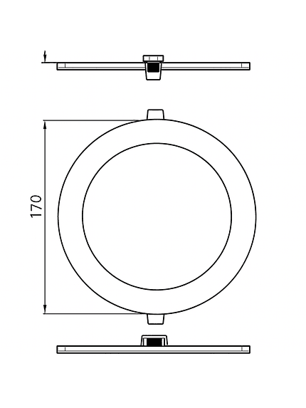 FOCO LED EMB CIRCULAR 12W 6500K 900LM PHILIPS 2