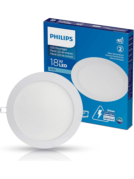 FOCO PANEL LED 18W 4000K EMBUTIDO RED DL252 PHILIPS 1