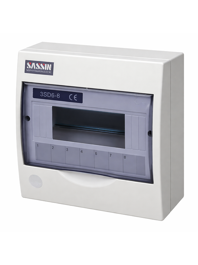 Tablero Plástico Sobreponer 8 Circuitos Certificado Sassin 1