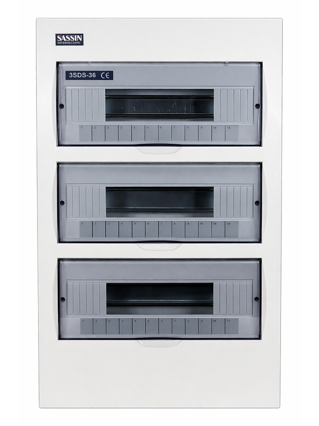 Tablero Plástico Embutir De 36 Circuitos Certificado Sassin 1