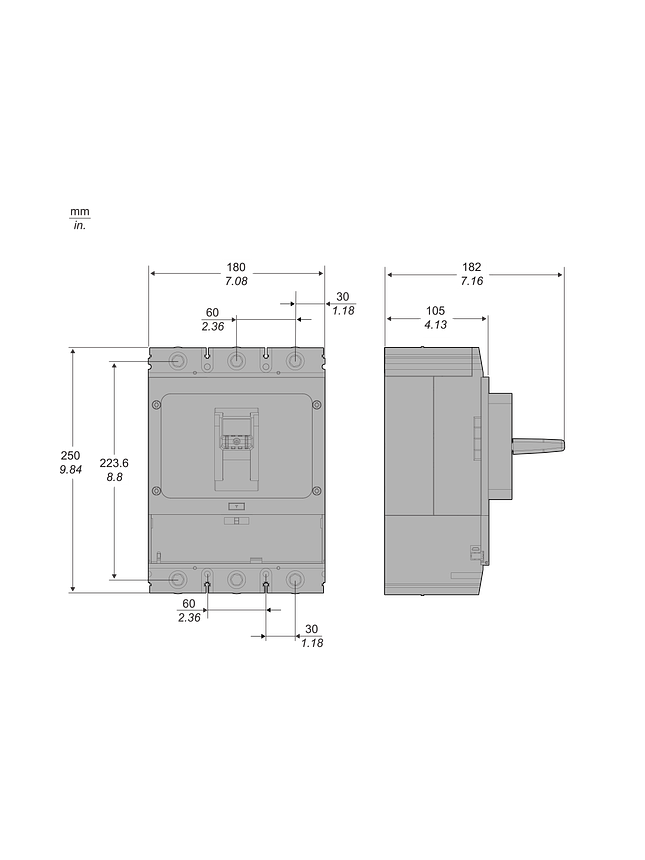 INTERRUPTOR AUTOMÁTICO CAJA MOLDEADA GOPACT 3P 800A 50K 630A 2