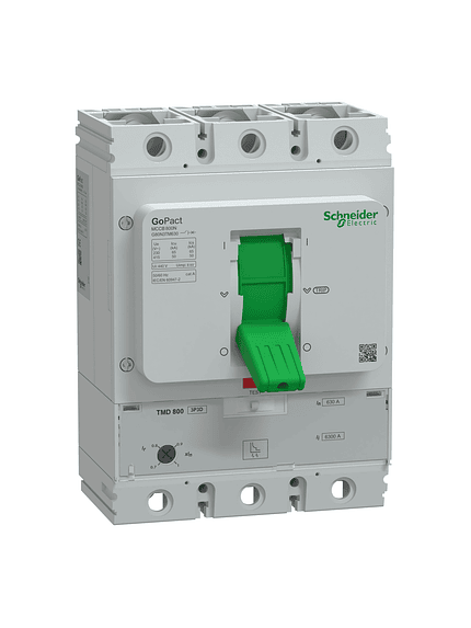 INTERRUPTOR AUTOMÁTICO CAJA MOLDEADA GOPACT 3P 800A 50K 630A 1