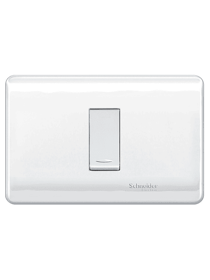 Placa Genesis Pulsador 16A 250V Blanco Schneider 1