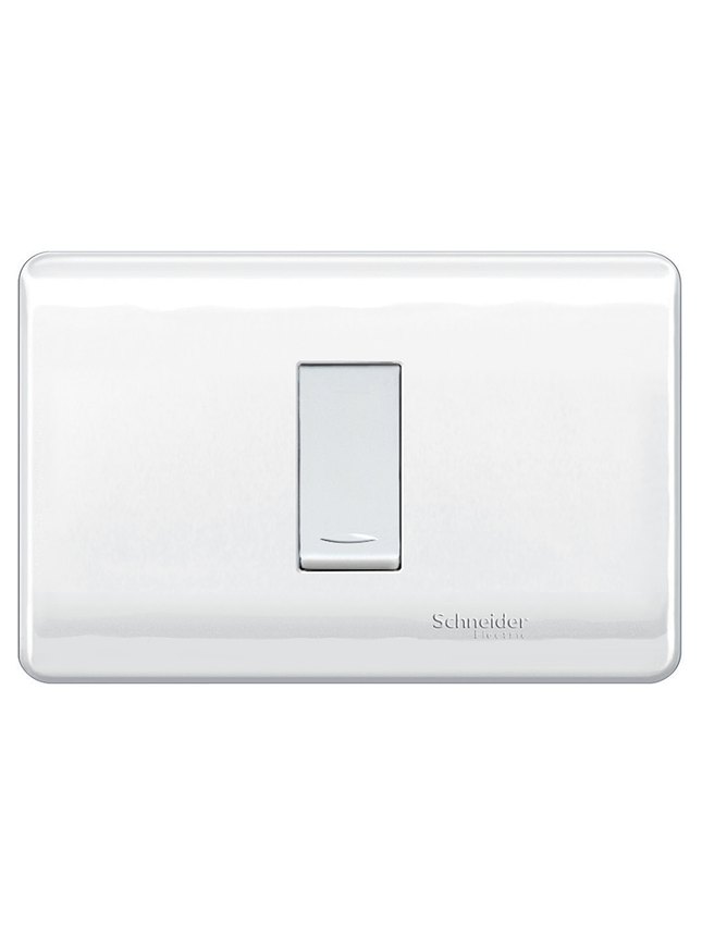 Placa Genesis Pulsador 16A 250V Blanco Schneider 1