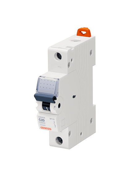 Interruptor Automatico Gewiss 1x20a 10ka Curva C 1