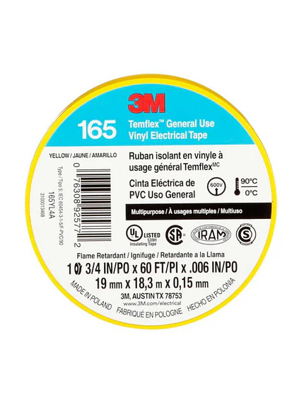 Cinta Aisladora 3m Temflex 1550 X 18,3 Mts Color Elección 6