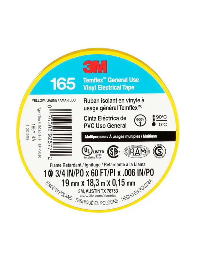 Cinta Aisladora 3m Temflex 1550 X 18,3 Mts Color Elección 6