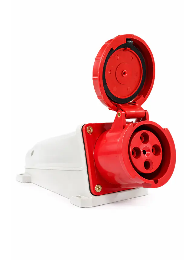 Enchufe Industrial Hembra Sobrepuesto 63a 3p+t 380v Ip67 6h 1