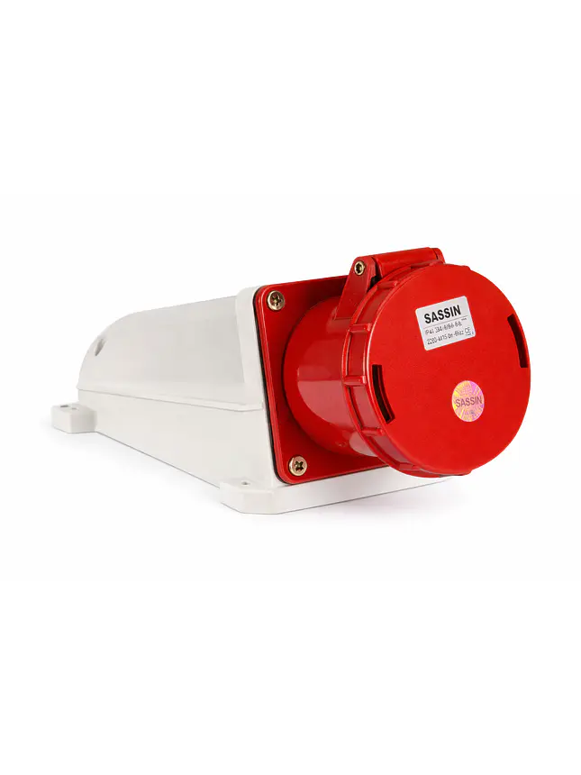 Enchufe Industrial Hembra Sobrepuesto 63a 3p+t 380v Ip67 6h 2