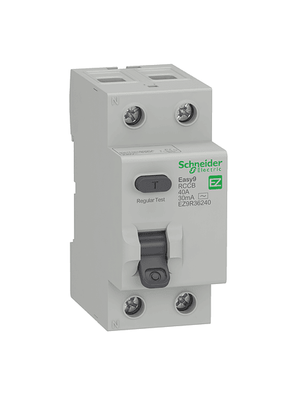 INTERRUPTOR DIFERENCIAL EASY9 2P 40A TIPO AC 30MA 1