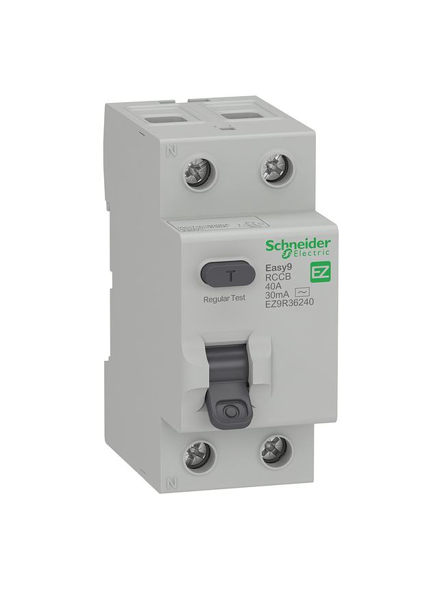 INTERRUPTOR DIFERENCIAL EASY9 2P 40A TIPO AC 30MA 1