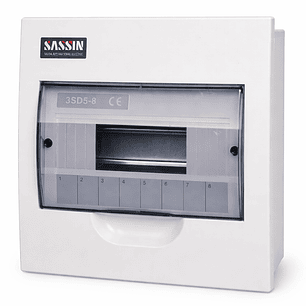 Tablero Eléctrico Embutir 8 Módulos IP30 63A SASSIN
