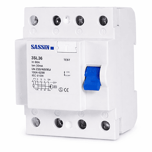 Interruptor Diferencial 4x 63a 30ma, Tipo Ac Certificado 