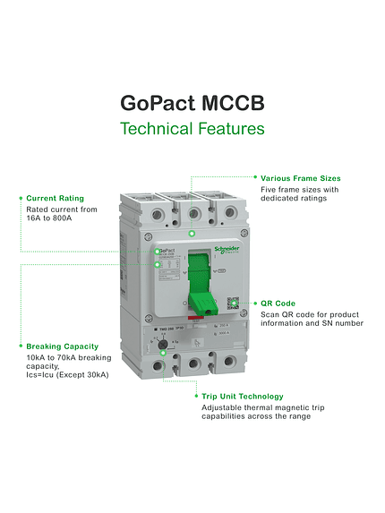 Interruptor Automático GoPact MCCB 3P 125A Schneider  2