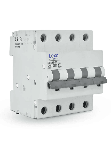 Interruptor Automático 4P 40A Curva C 10kA Lexo 1