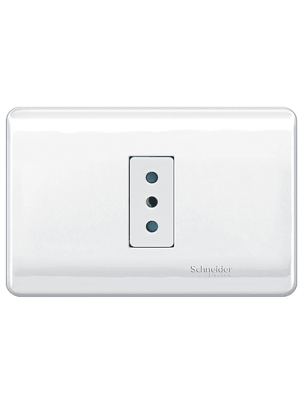 Placa Genesis 10A 2P+T Blanco Schneider Armada 1