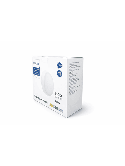 Tortuga Led 20w Luz Fria 6500K Ip65 1500lm Wt045c Philips 2