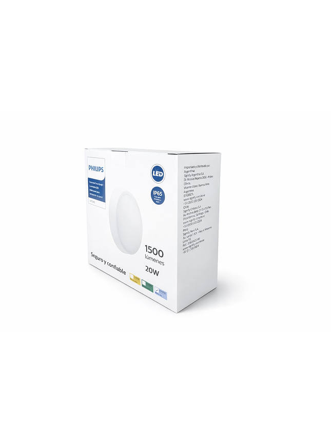 Tortuga Led 20w Luz Fria 6500K Ip65 1500lm Wt045c Philips 2