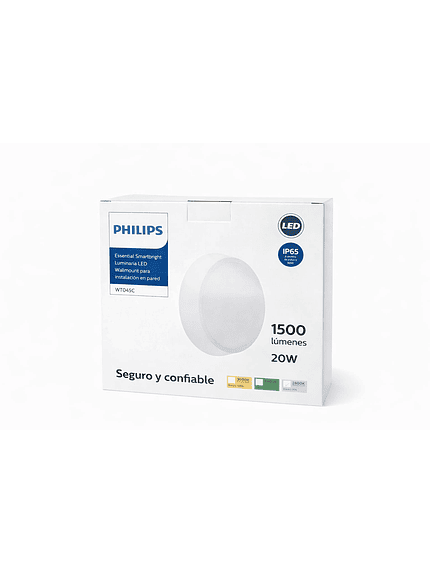 Tortuga Led 20w Luz Fria 6500K Ip65 1500lm Wt045c Philips 3