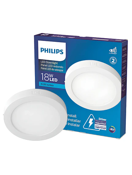 FOCO LED S/P 18W 3000K CALIDO 1300LM REDONDO DL252  1